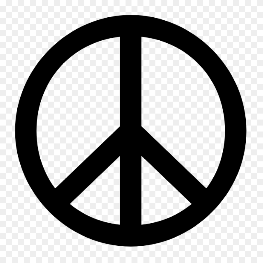 Multicolored Peace Symbol Clipart. 