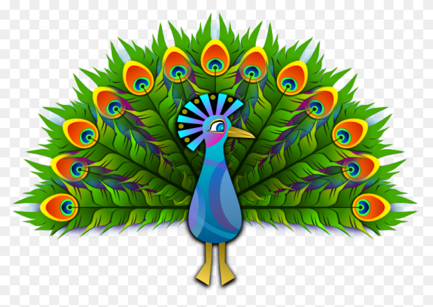 Peacock Clipart - Png Download - Fu
