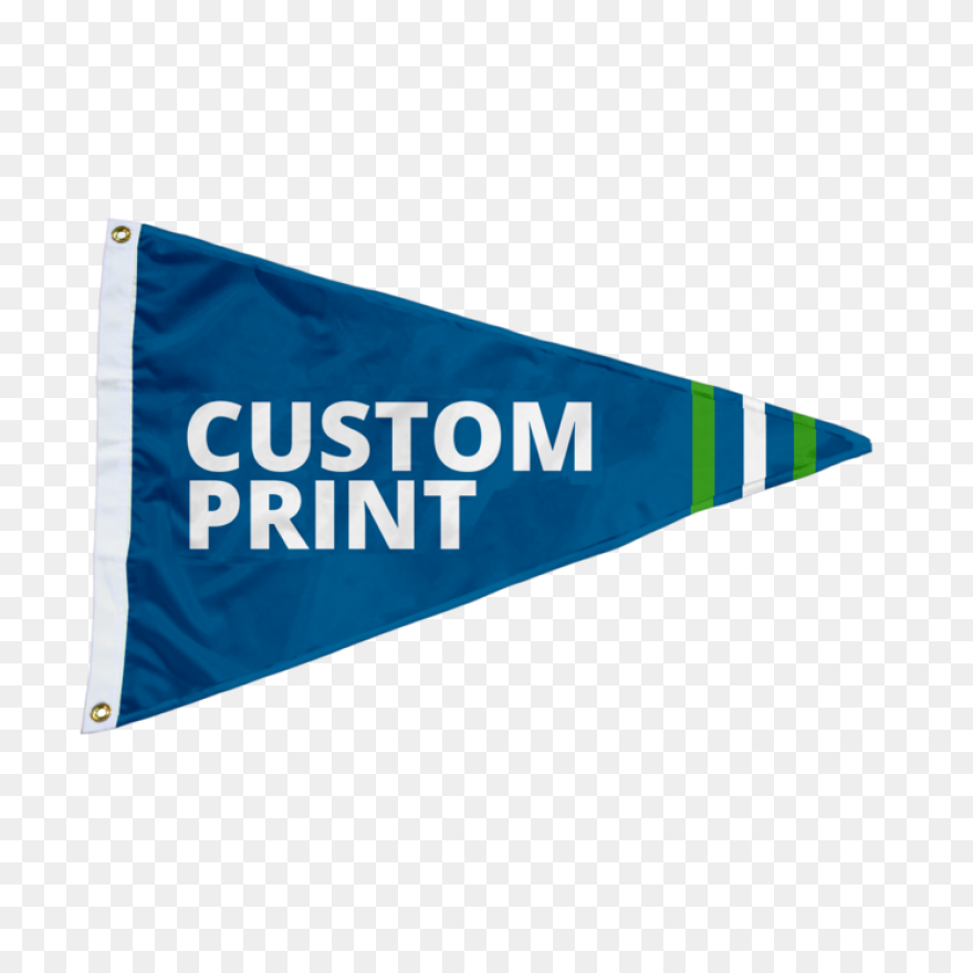 Custom Printed Single Reverse Pennant - Pennant