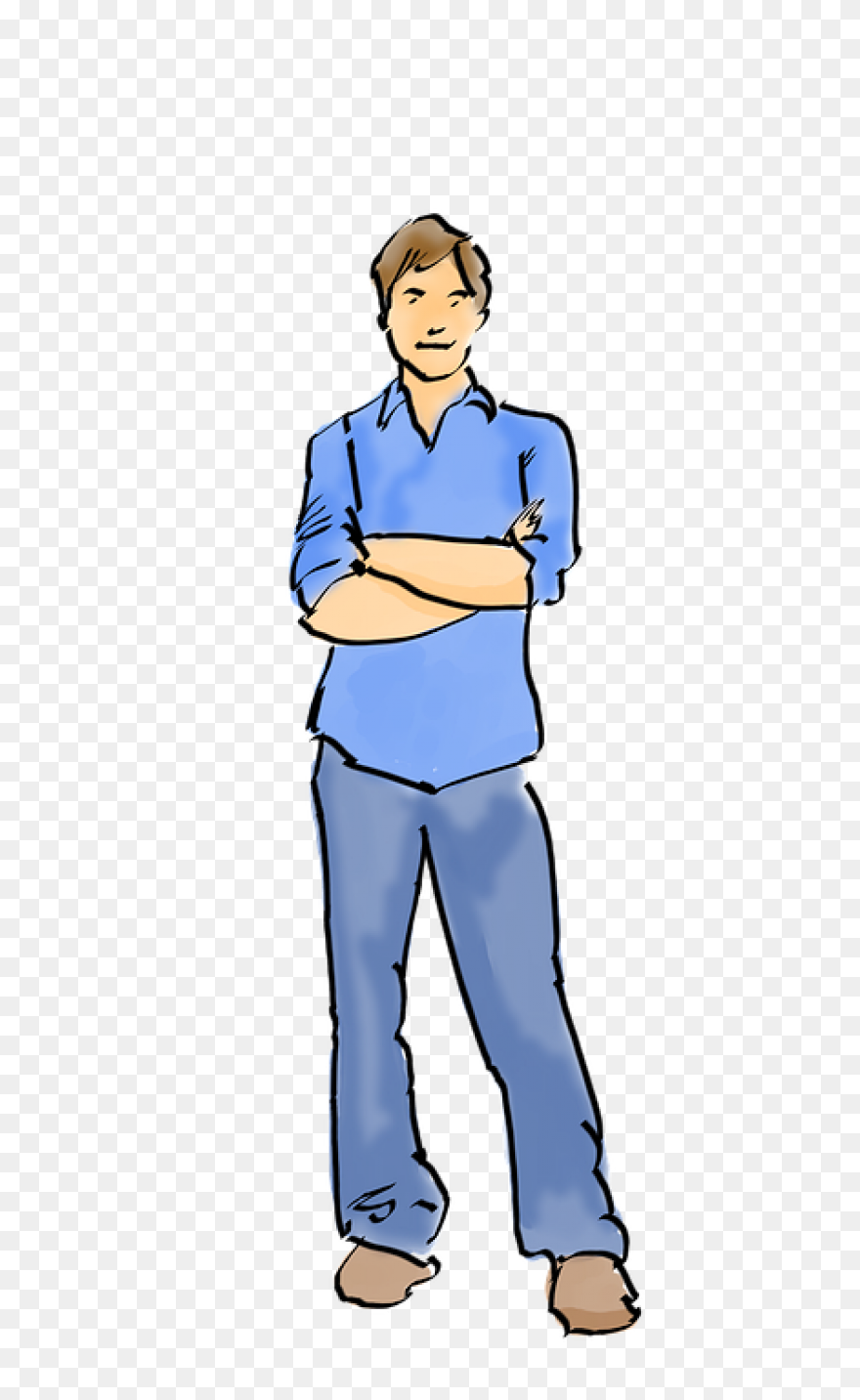 Shape Clip Art - People Standing An