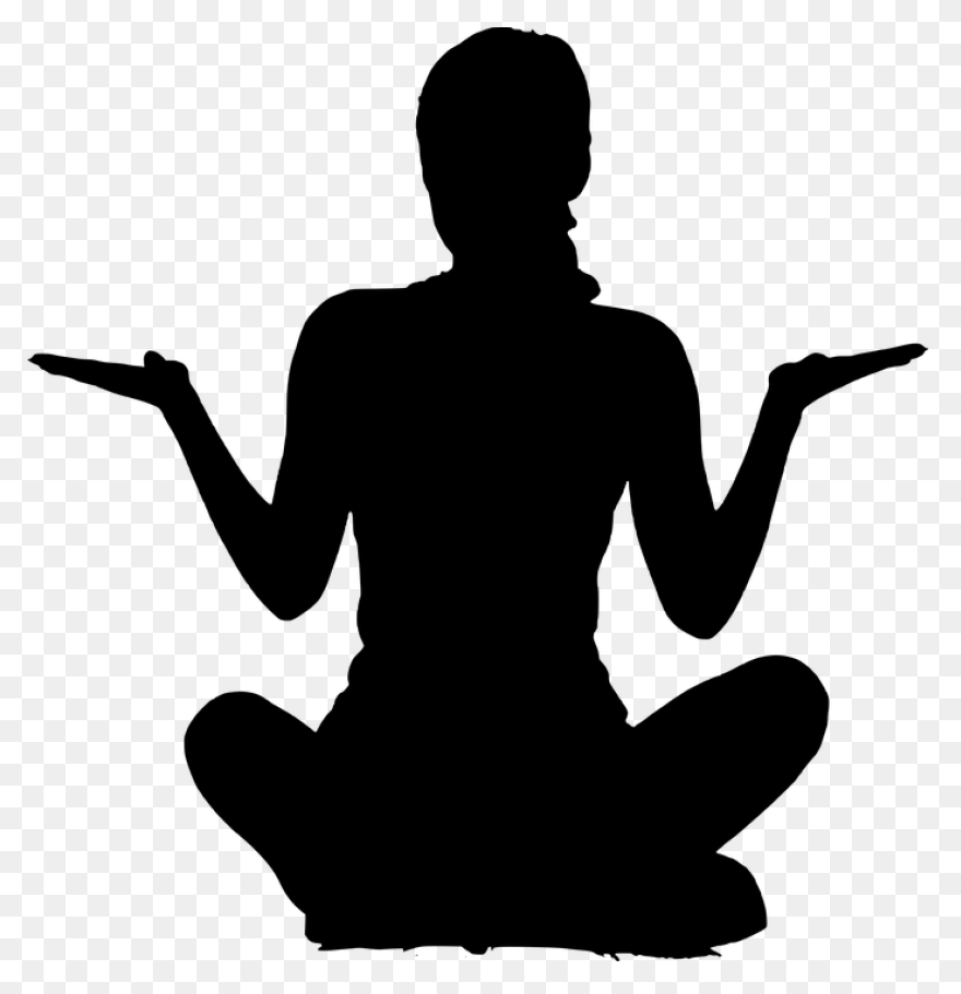 Silhouette Man Sitting - Man Sittin