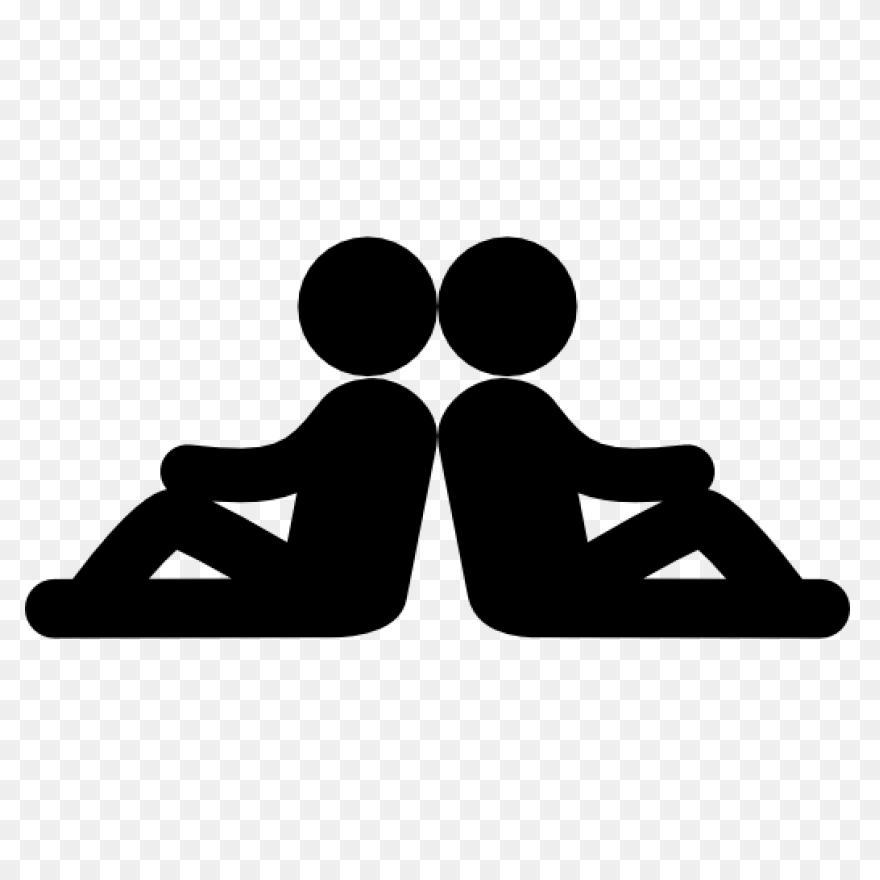 Silhouette Man Sitting - Man Sittin