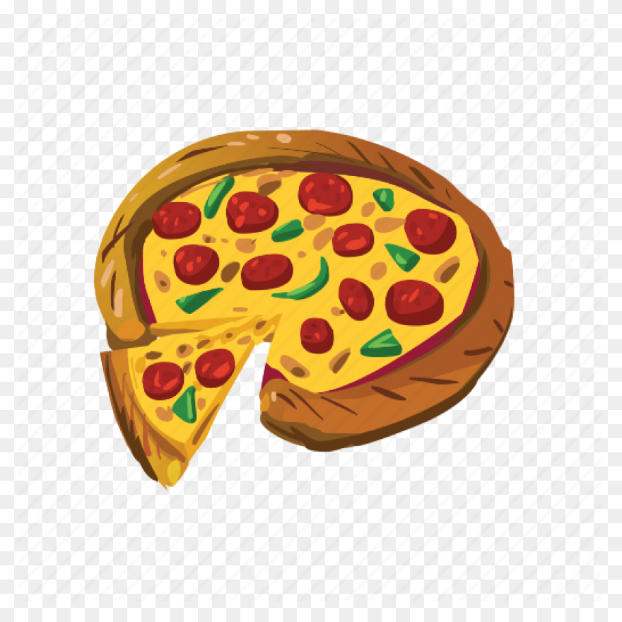 Pepperoni Pizza Slice Clip Art - Pe