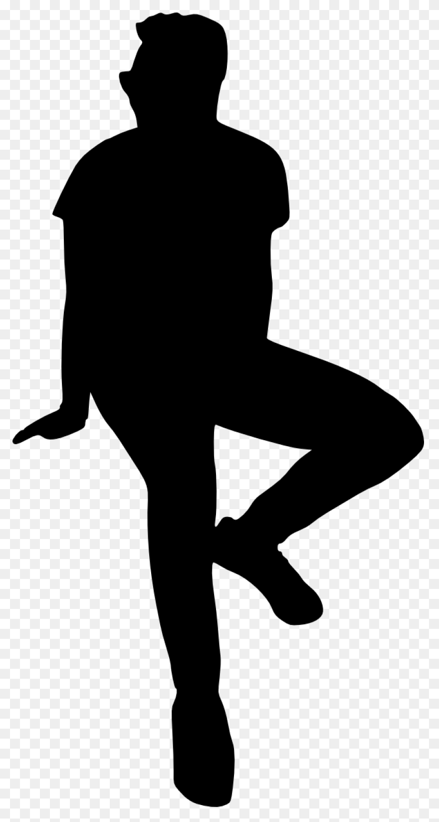Man Sitting On A Folding Chair Thin