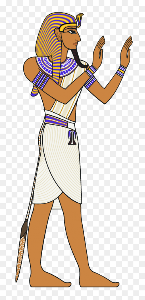Ancient Egyptian Pharaohs Head Illu