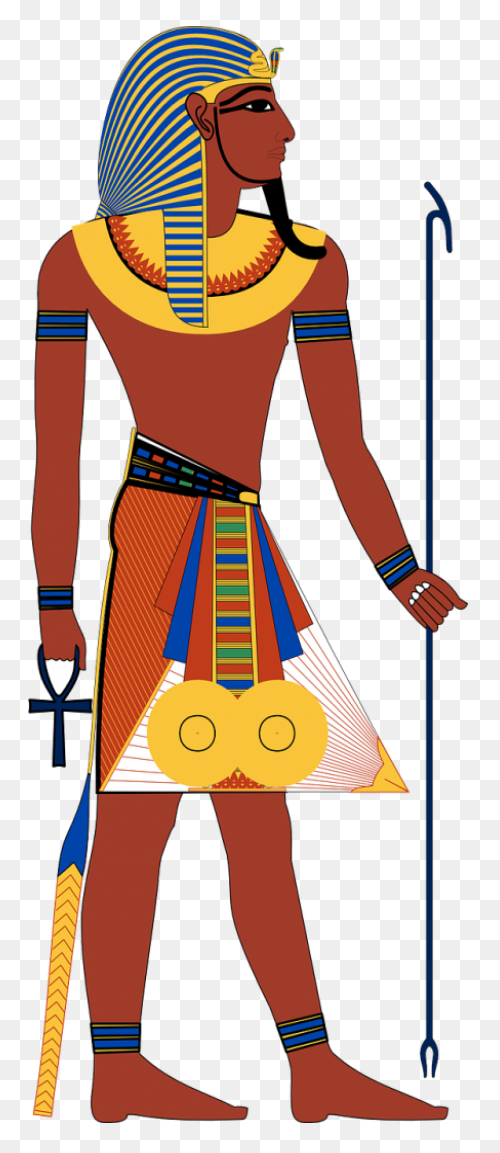 Ancient Egyptian Pharaohs Head Illu
