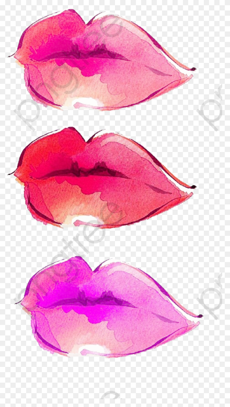 39 Pink Watercolor Brush Stroke (Pn