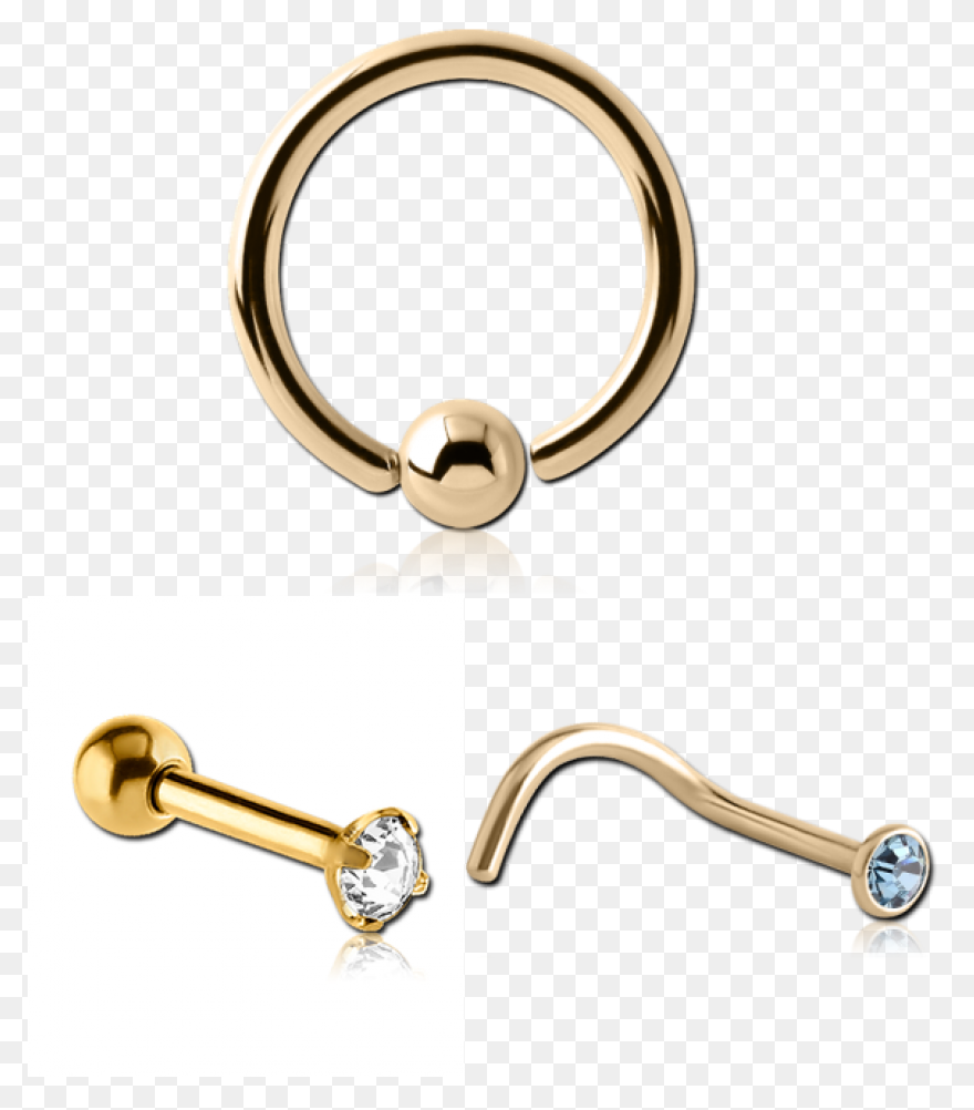 Horseshoe Blue Septum Piercing Clip