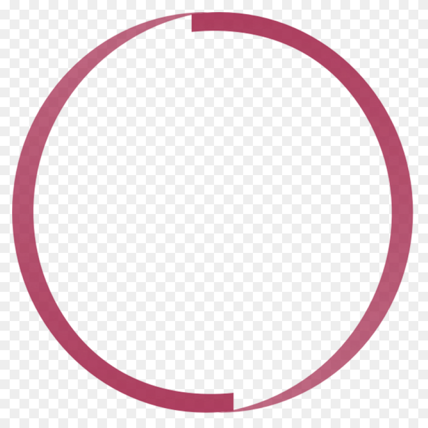 Deep Pink Circle Outline Icon - Fre