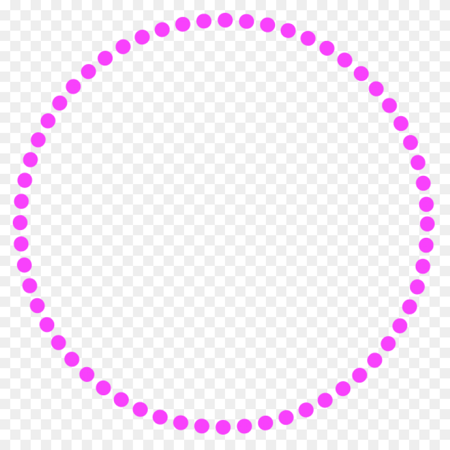 Deep Pink Circle Outline Icon - Fre