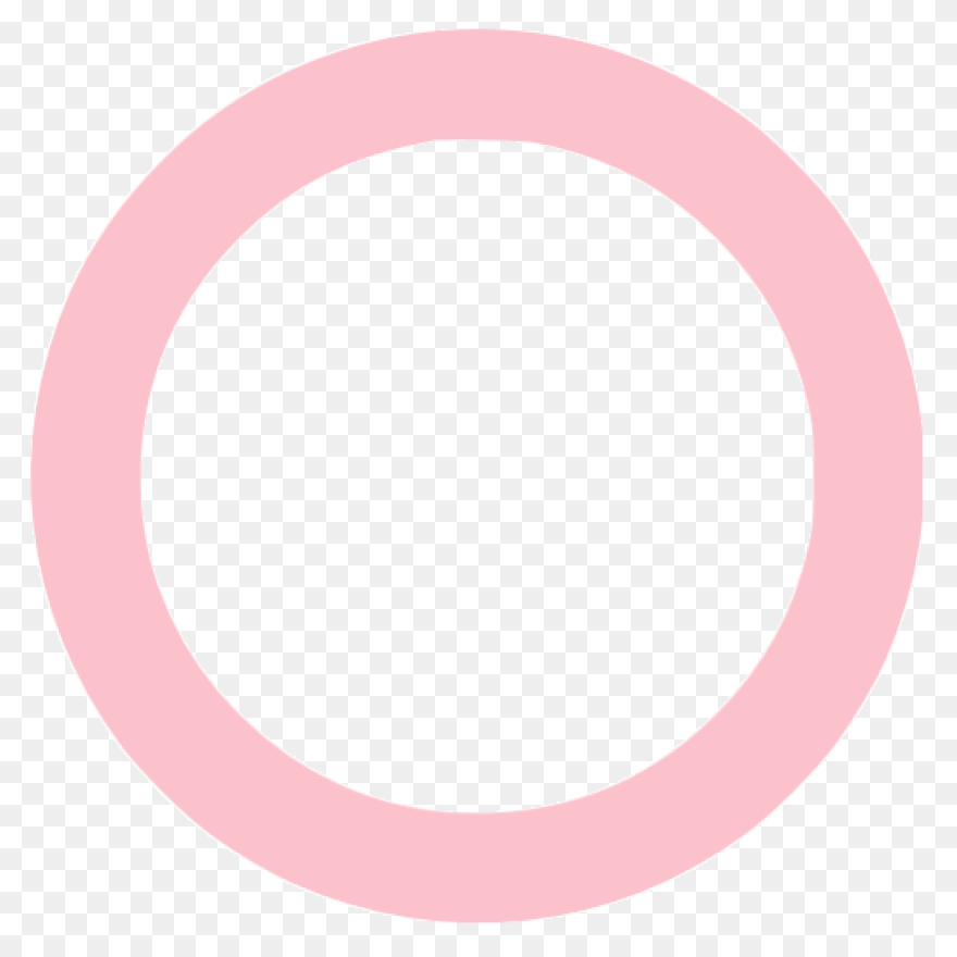 Deep Pink Circle Outline Icon - Fre