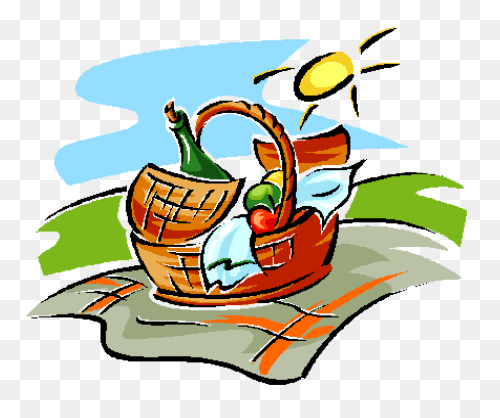 Picnic Text Line Area Clipart - Pic