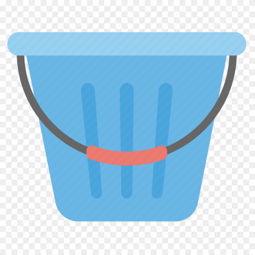 Flat Back Plastic Bucket Pink - 20 