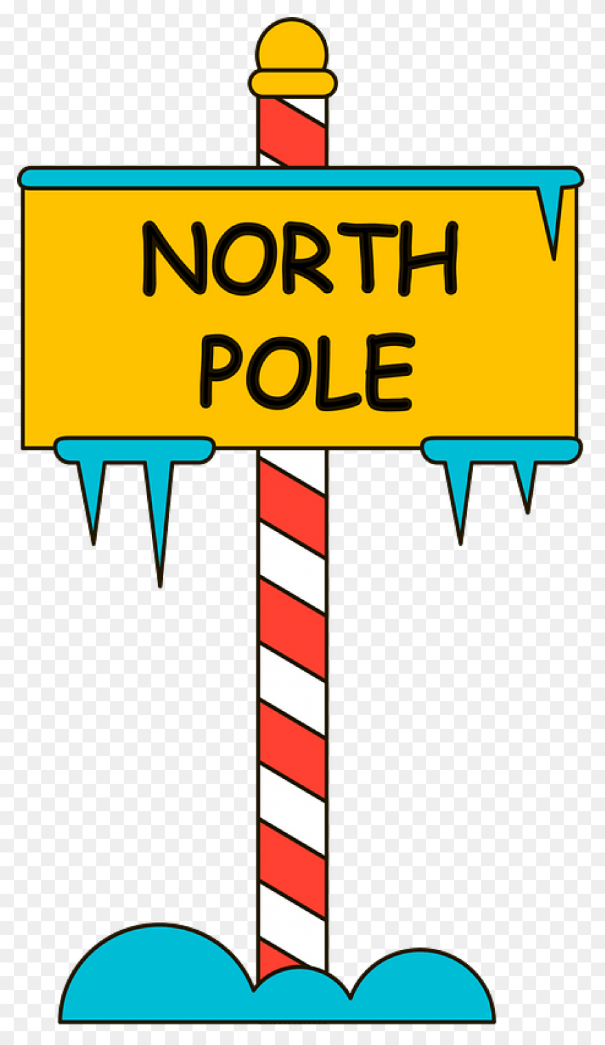 Download Sign Clipart North Pole - 