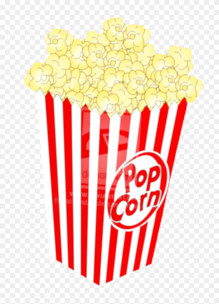 Illustration Art Box Snack Stripes - Popcorn