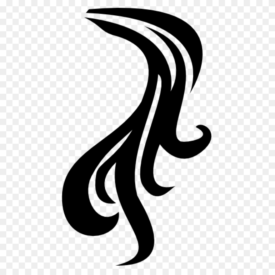 Ponytail Hair Free Shapes Icons - Ponytail