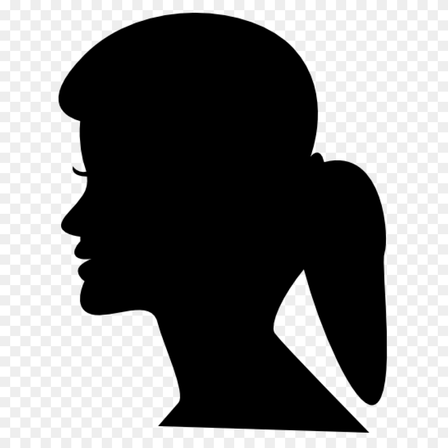 Ponytail Hair - Free Shapes Icons