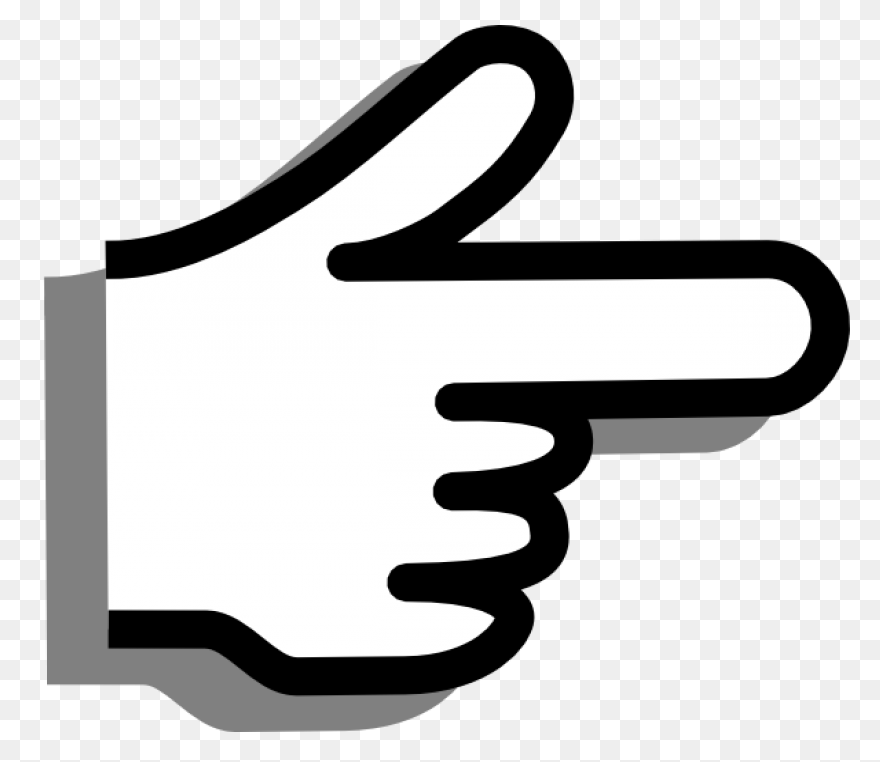 Blue Pointer Finger Png PNG - Pointing Finger
