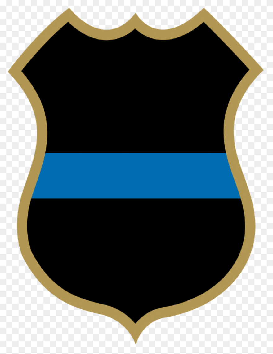 Navy Silver Police Badge Magnet