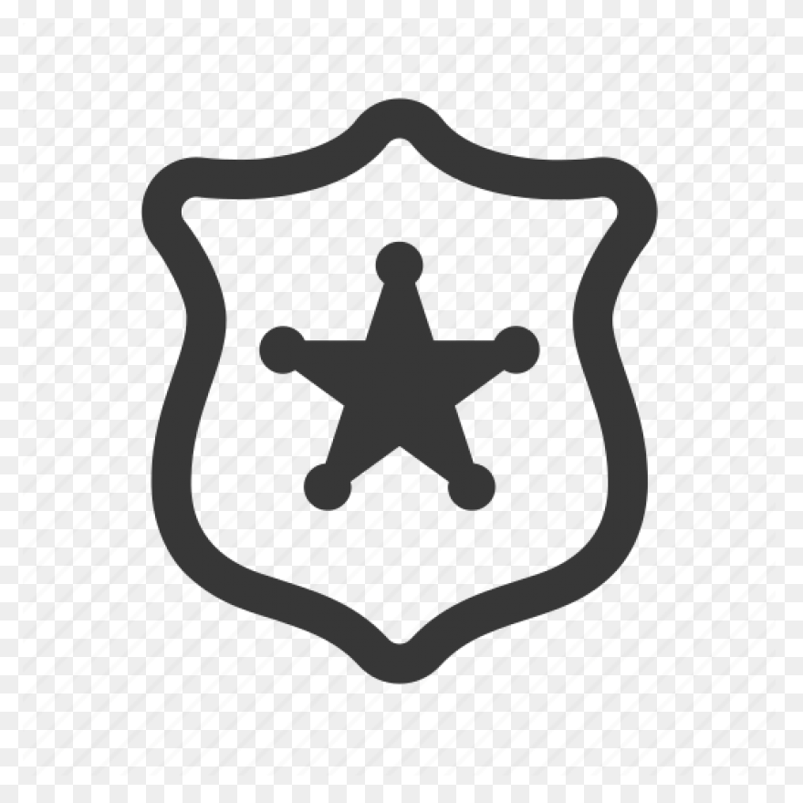Navy Silver Police Badge Magnet