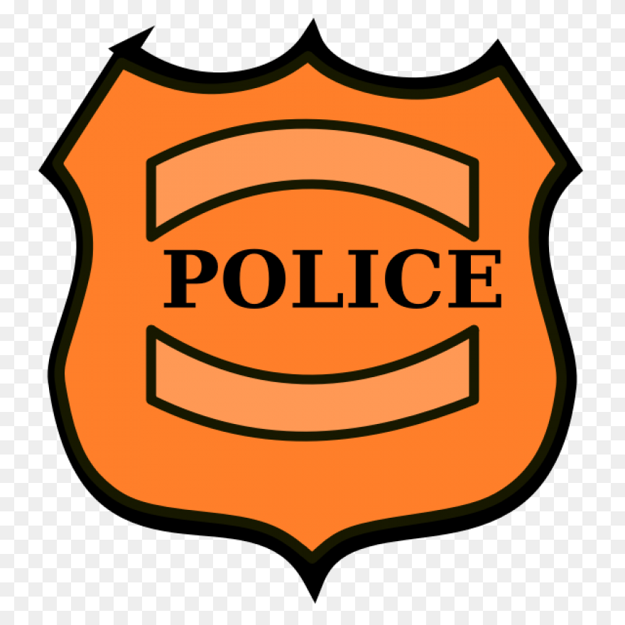Police Badge Vector Drawing | - Police Badge