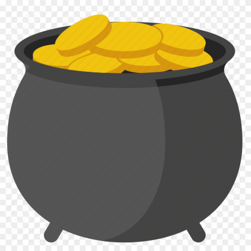 A Pot Of Gold Vector Image | Free P