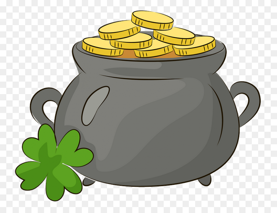 A Pot Of Gold Vector Image | Free P