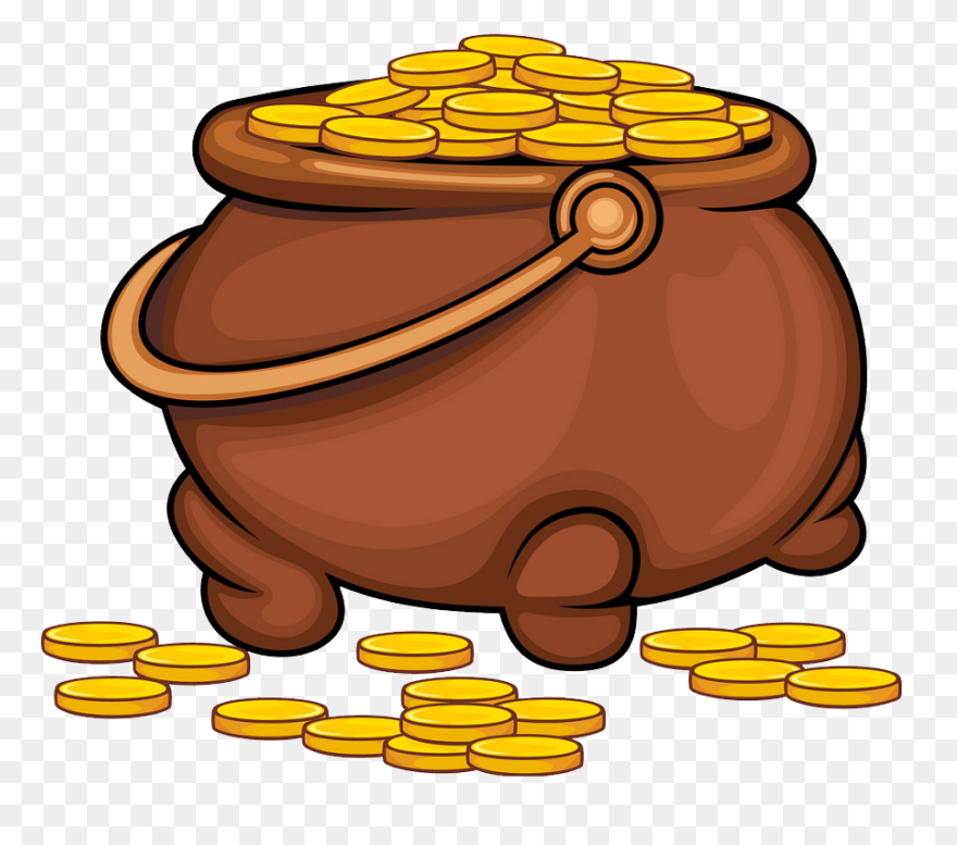 A Pot Of Gold Vector Image | Free P