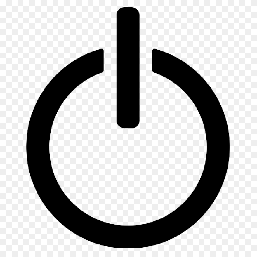 Black Power Button Clip Art At Clip