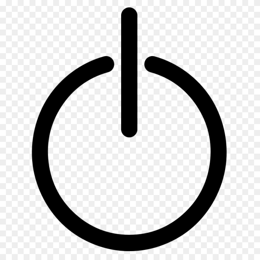 Black Power Button Clip Art At Clip