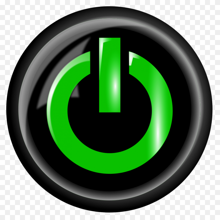 Black Power Button Clip Art At Clip