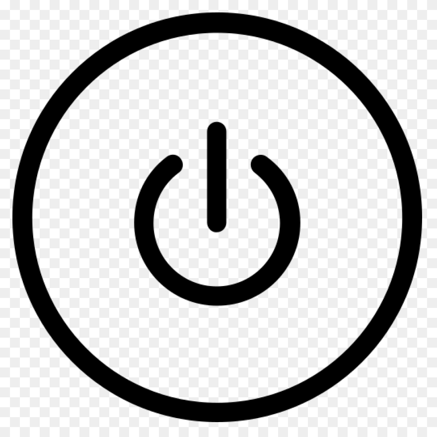 Black Power Button Clip Art At Clip