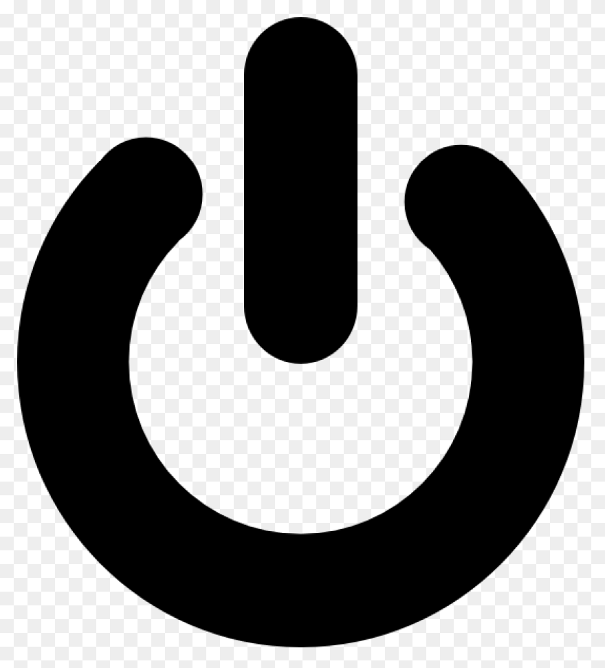 Black Power Button Clip Art At Clip