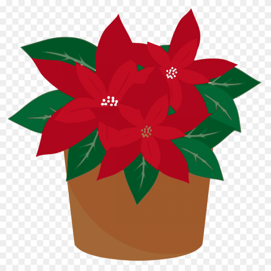 Poinsettia Clip Art | Christmas Car