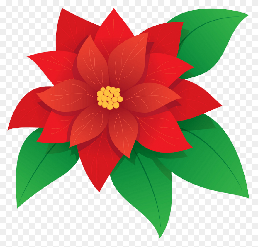 Poinsettia Clip Art | Christmas Car