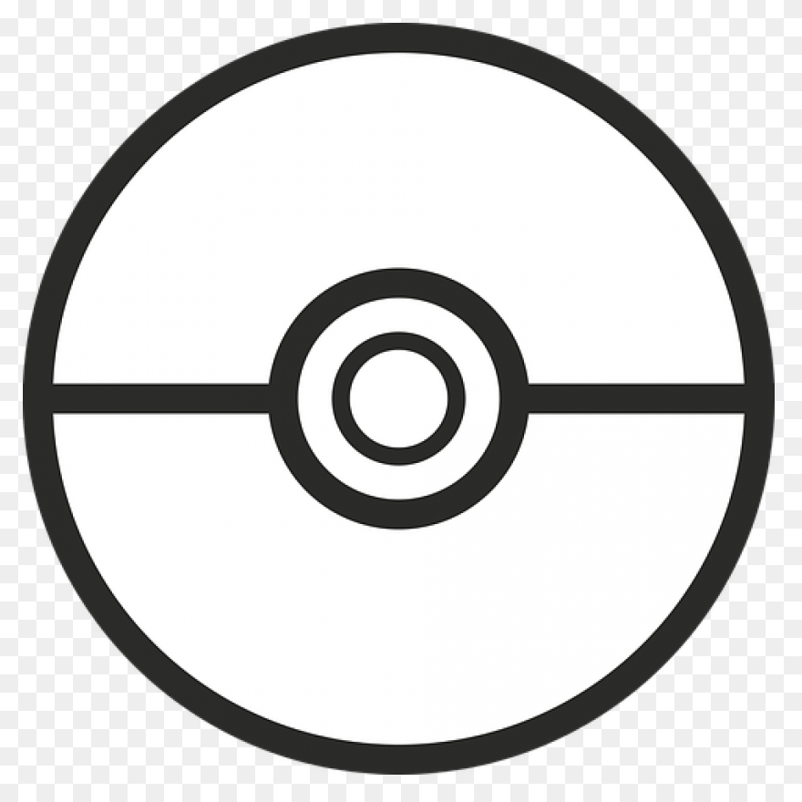 4 Free Pokeball Black White - Pokeball