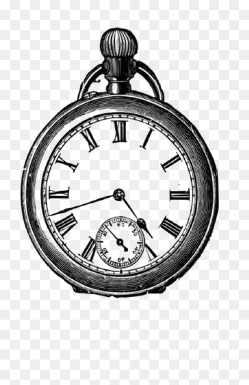 Pocket Clock Watch Free Vector - Pocket Watch