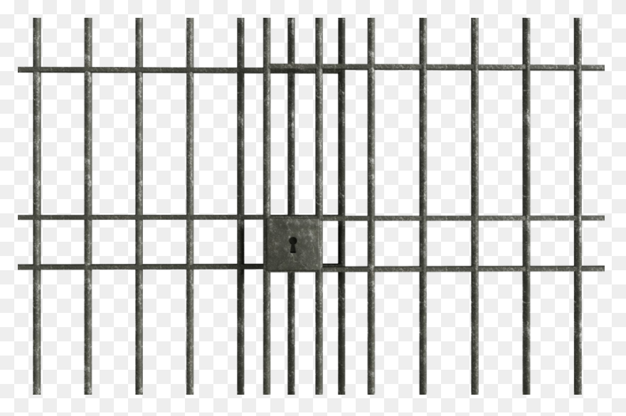 Pin Jail Bars Clipart - Jail Cell T