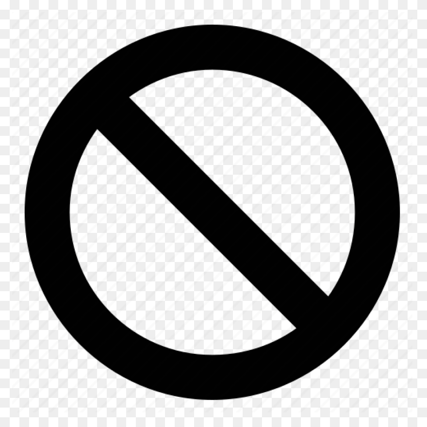 Die Cut Prohibited Sign Sticker –