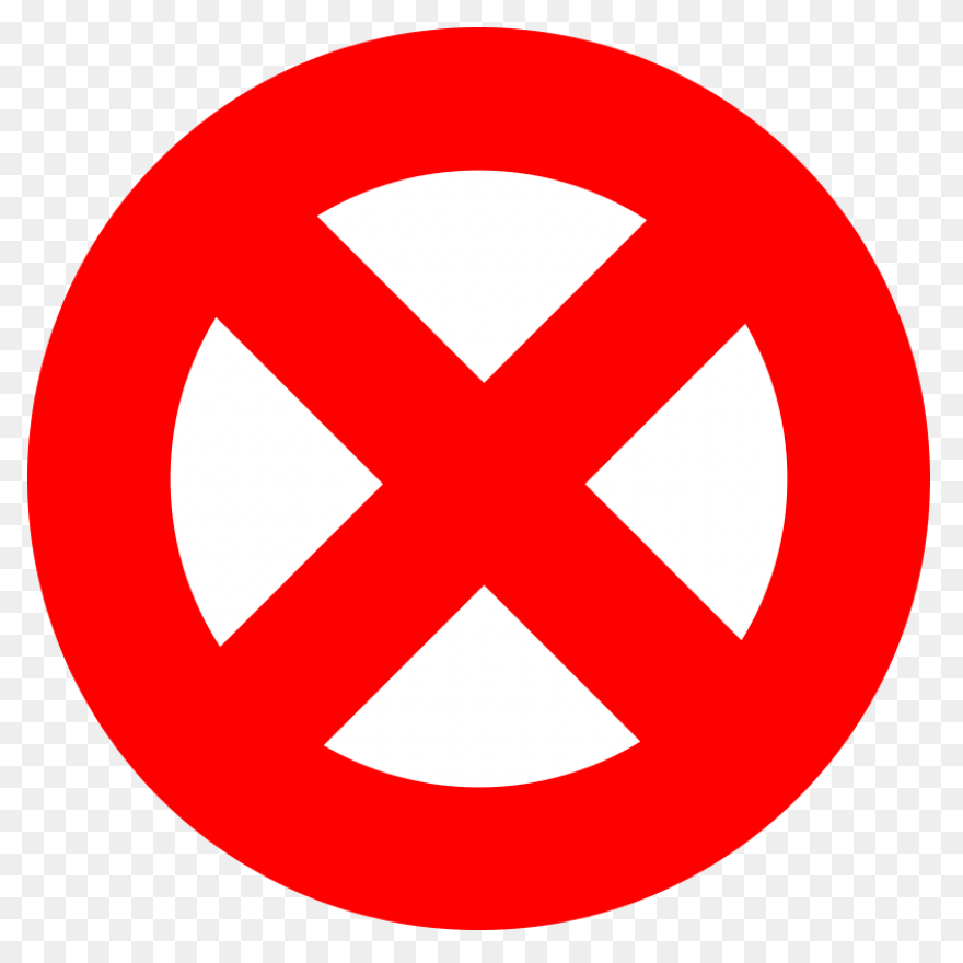 Die Cut Prohibited Sign Sticker –