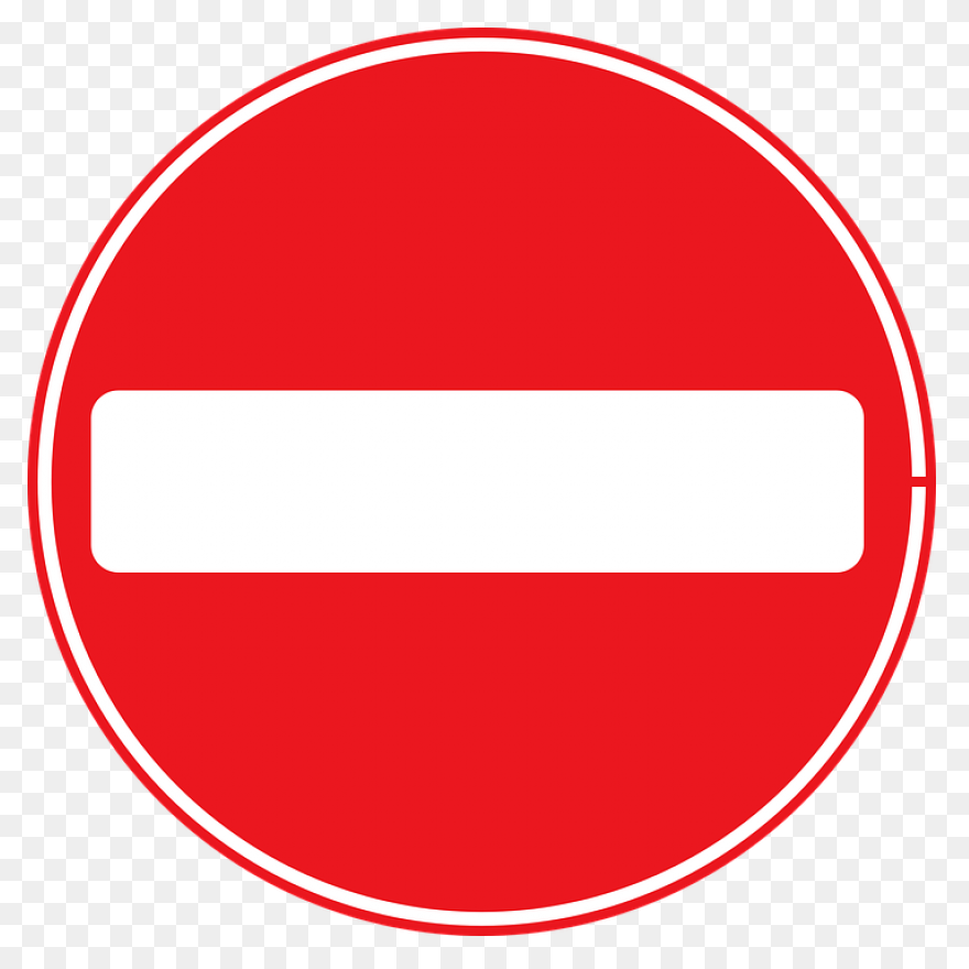 Die Cut Prohibited Sign Sticker –
