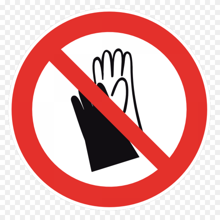 10+ Prohibited Sign View No Gloves Sign Sticker PNG Clip Art Images