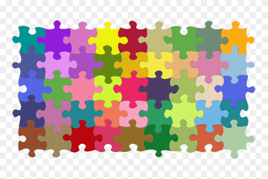 Colourful Puzzle Clipart. Free Download - Puzzle
