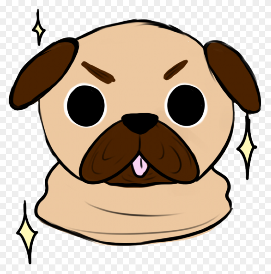 Crazy Pug Sticker