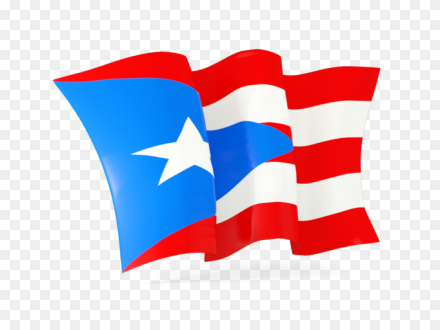 Waving Flag. Illustration Of Flag - Puerto Rican Flag