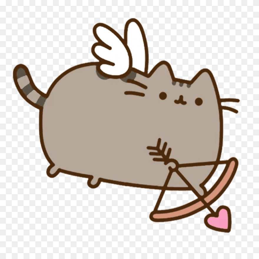 Pusheen Eating Pizza Pie Sticker | 