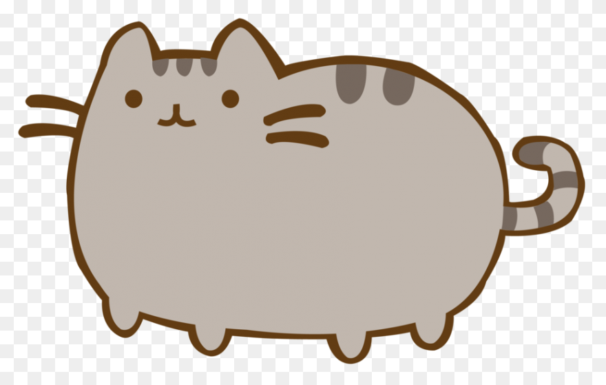 Pusheen Eating Pizza Pie Sticker | 