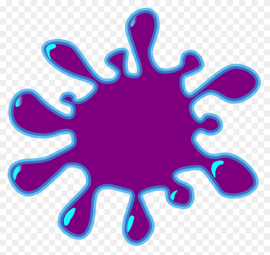 24 Purple Watercolor Brush Stroke (