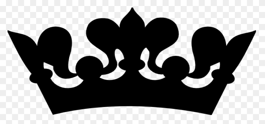 Free Black And White Queen Crown, D