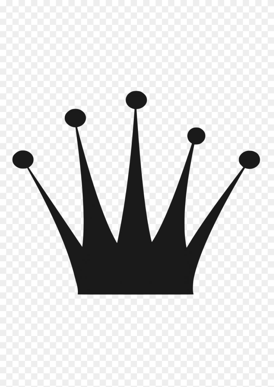 Free Black And White Queen Crown, D